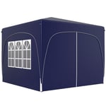 Gazebo 3x3m, vattenavvisande, stabilt, vintertätt pop-up hopfällbart lusthus, UV-skydd 50+, hopfällbart partytält, trädgårdstält