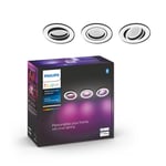 Philips HUE Set of 3 Centura Smart LED Flush Spotlights