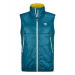 Ortovox Swisswool Piz Vial Vest - Veste en laine mérinos homme Petrol Blue L