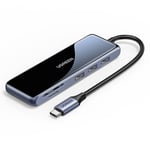 Sovitin UGREEN 80129 CM314 Type-C Sisään HUB HDMI 3USB3.0 SD/TF 4K60Hz för HUAWEI Mate40/P50 Samsung S20