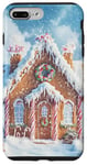 iPhone 7 Plus/8 Plus Cute Christmas Gingerbread House Snowflakes Holiday Xmas Case