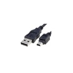 USB A - mini-USB B kabel 1,5 meter