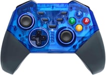 Manette Switch Pro Sans Fil Compatible Avec Nintendo Switch Gyro Axis Double Vibration Joypad Gamepad Consoles Couleur Bleu -