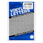 Graphic Products Lettres et Chiffres en Vinyle adhésif Permanent 7,6 cm 160/Pkg-Argent