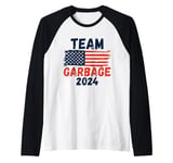 Trump We did It Team Garbage Trump Won Again Elections 2024 Raglan Baseball Tee