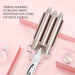 (UK Plug)Three Barrel Curling Iron Salon Hairstyling Waver Hair Crimper BLW