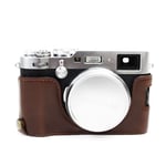 Fujifilm X100F kameraskydd konstläder slitagetålig - Kaffe