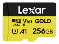 microSDXC Gold 256GB UHS-II U3 R280/W100 V60