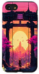 iPhone SE (2020) / 7 / 8 Cyberpunk Samurai in Vaporwave anime retro vibes aesthetic Case