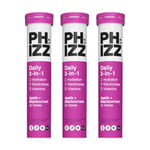 Phizz Electrolytes, Multivitamin & Hydration Tablets - 60 Effervescent Rehydration Electrolyte Tablets - 18 Vitamins & Minerals, Vitamin C, Vegan, Vegetarian & Low Calorie