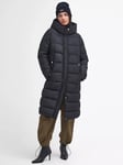 Barbour International Barron Longline Puffer Jacket, Black