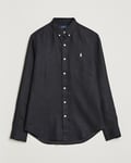 Polo Ralph Lauren Slim Fit Linen Button Down Shirt Polo Black