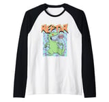 Rugrats Iconic 90's Retro Vintage Reptar Rawr! Chest Poster Raglan Baseball Tee