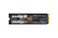 Integral 2TB Advantage Pro-2 M.2 2280 PCIe Gen4 X4 NVMe 1.4 SSD Up to 7300MB/s read & 6400MB/s write Run Cooler Technology - No Heatsink Improved Reliability For Gaming Editing Rendering & more