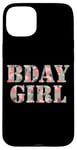 iPhone 15 Plus Pink Camo Bday Girl Military Hunter Birthday Case