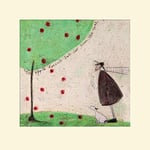 The Art Group Sam Toft (The Apple Doesn't Fall Far from The Tree) -Mounted Print 40 x 40cm, Paper, Multicoloured, 40 x 40 x 1.3 cm