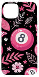 iPhone 15 Plus Retro Pink Lucky Disco 8 Ball For Women Case