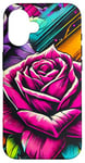 iPhone 16 Floral Rose Botanical Art, Vibrant Street Style, Love Roses Case