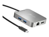 j5create JCD391-N - Mini-dock - USB-C / Thunderbolt 3 - HDMI - 1GbE