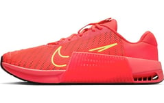 Nike Homme Metcon 9 Mens Training Shoe, Bright Crimson/Volt-Black, 44.5 EU