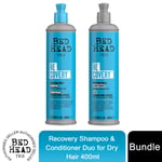 Bed Head by TIGI Recovery Shampoo & Conditioner Duo for Dry Hair 400ml