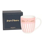 DRAEGER PARIS | Mug rose en céramique "Dose d'amour" | Idée Cadeau pour Amis, Couple, Amoureux, Collègue, Famille, Sœur | Mug mignon avec coffret Cadeau