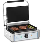 Machine a Panini Grill De Contact Simple Surface Lisse 300°C 2 200 w Emaillee