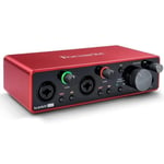 Focusrite Audio Interface 2-in/2-out 24bit/192kHz Scarlett 2i2 3rd Gen