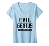 Womens Evil Genius In Training comic geek convention nerd V-Neck T-Shirt