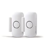 SCS Sentinel - SAL0063 - Lot de 2 Détecteurs d’Ouverture Autonome pour Porte et Fenêtre – Fonction Alarme et Carillon - Facile à Installer - DoorAlarm DUE (lot de 2)