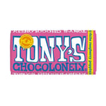 💚 Tony's Chocolonely White Choc Raspberry Bar with Popping Candy 180g