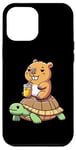 Coque pour iPhone 15 Pro Max Jus de tortue géant Capybara amusant pour garçons et filles