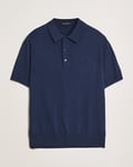 Fred Perry Cotton Knitted Polo Tennis Blue