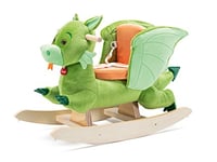 Dragon à enfourcher | Jouet à Bascule Jouet en Peluche pour Enfants | Trudi | 33x48x72cm | XXL | Rocking Animals | modèle 29807