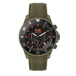 ICE-WATCH - Ice Chrono Khaki Orange - Men's Wristwatch With Silicon Strap - Chrono - 020884 (Large)