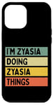 Coque pour iPhone 12 Pro Max Citation personnalisée humoristique I'm Zyasia Doing Zyasia Things