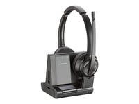 Poly Savi 8220-M Office - Savi 8200 Series - Headset - På Örat - Dect / Bluetooth - Trådlös - Svart - Certifierad För Microsoft-Teams