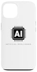 Coque pour iPhone 13 Technologie de puce informatique intelligence artificielle IA