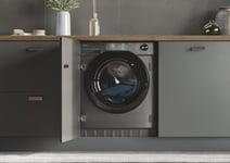 Haier HWDQ90B416FWBRUK Intergrated Washer-Dryer 9/5kg 1600rpm Graphite with Black Door