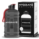 XL Jug 2.2 Litre Sports Water Bottle BPA Free Flip Top Bottle for Gym- Black