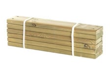 6 stk planker til Pipe 28x120 mm x60 cm - Planker & bjelker Gul,Gull,Messing Plus