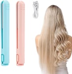 Mini Dual-Purpose Curling Iron, Cordless Hair Straighteners Curler, Ceramic Mini