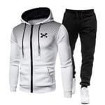 2023 Fashion Träningsoverall För Män Hoodie Fitness Gymkläder Män Löpset Sportkläder Jogger Herr Träningsoverall Vinterdräkt Sport white an B S