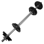 Yes4All HKJQ Haltere Reglable Set pour Home Gym - Haltere Musculation, Poids Musculation, 18,2 KG - 2 Poignées d'haltères and 1 Connecteur