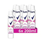 Sure Bright Bouquet Anti-perspirant Aerosol pack of 6 deodorant for women for...