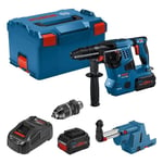 Perforateur Bosch Professional GBH 18V-28CF 3,3J avec dispositif d'aspi GDE 18V-16, 2 batt ProCore 8,0Ah, Chargeur, Llbox 0611921003