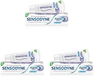 3 X Sensodyne Rapid Relief Mint Toothpaste 75ml  Long Lasting Protection