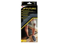 3M Futuro 46163, Kne, Støttebandasje, S, Bomull, Nylon, Polyester, Spandex, Grå, Sport