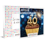 SMARTBOX - Coffret Cadeau Joyeux anniversaire ! Pour les 40 ans d'un homme-Multi-thèmes