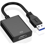 USB till HDMI-adapter, USB 3.0/2.0 till HDMI 1080P videografik